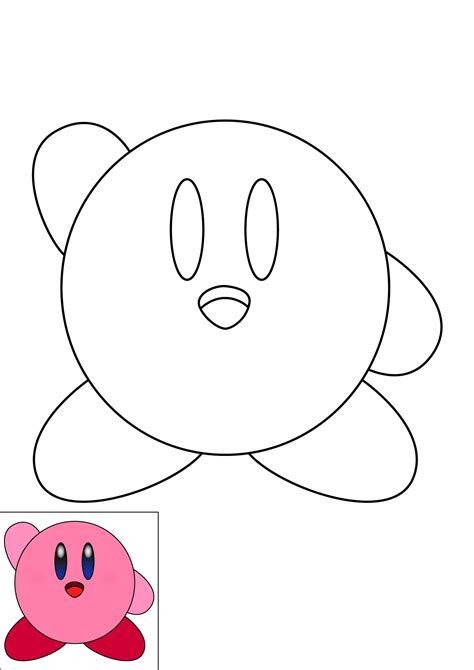 How To Draw Kirby Step By Step