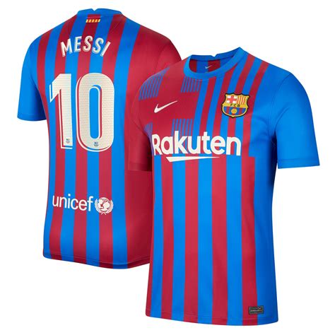 Fc Barcelona 202122 Mens Replica Messi Home Jersey Rebel Sport