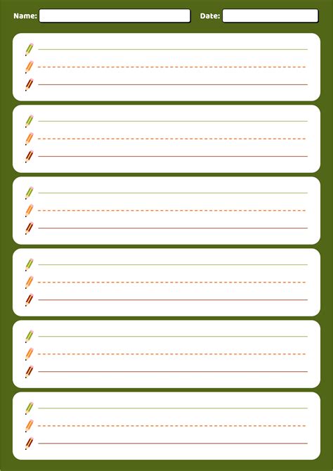 1st Grade Writing Paper Printable Printablee