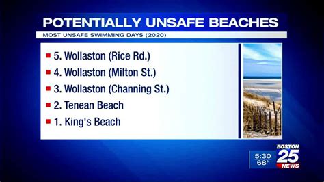 high bacteria levels making some local beaches potentially unsafe boston 25 news