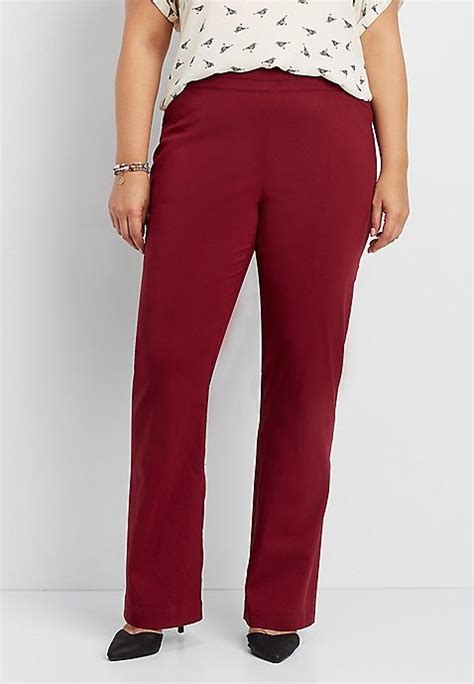 The Pull On Plus Size Bengaline Bootcut Pant Bootcut Pants Plus Size Pants