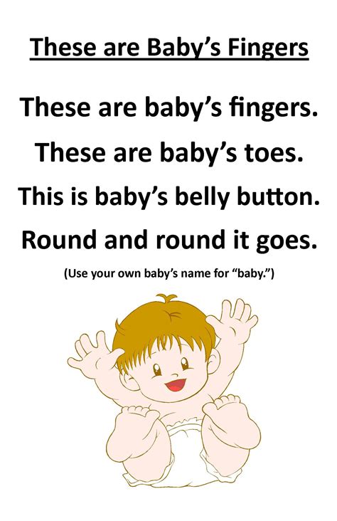 Itty Bitty Rhyme These Are Babys Fingers Songs For Toddlers