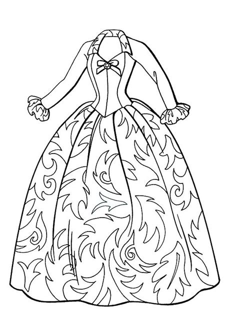 Dibujo De Vestido De Quinceanera Para Colorear Dibujos Para Colorear