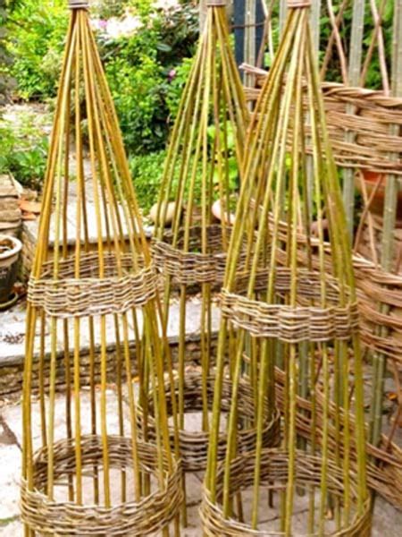 Set of 2 willow maypoles. Willow Obelisks