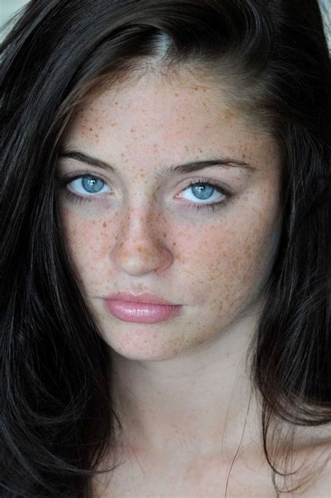 Pin By B Other On Freckles Black Hair Blue Eyes Pale Blue Eyes