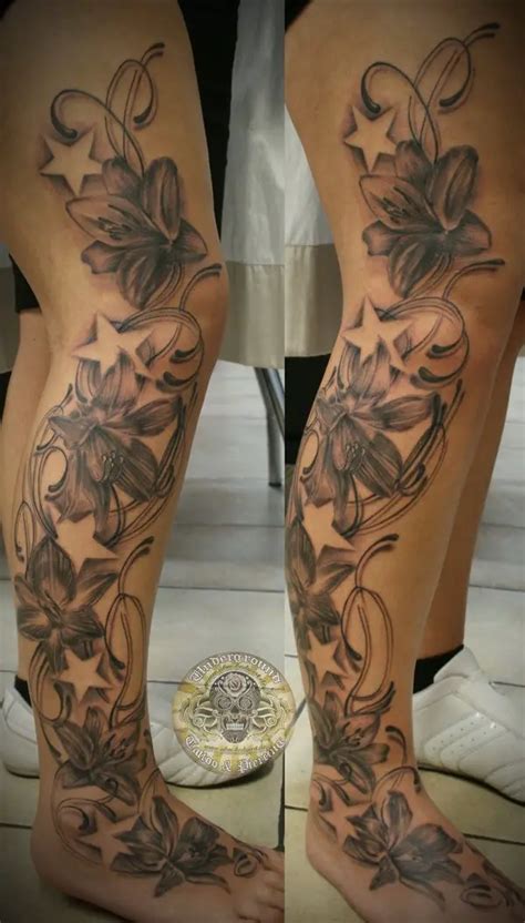 10 Beautiful And Unique Leg Tattoo Designs For Women And Men