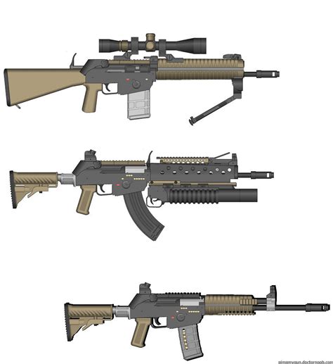Complete Galil Ace Set The 3 Galil Ace Variants 556x45 Flickr