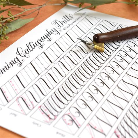 Calligraphy is an art, and its appreciable not just by the beholder but also by the calligrapher. 11 Calming Calligraphy Drills Printable (Free Download ...
