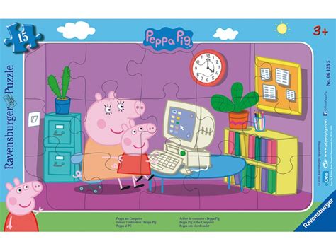 Ravensburger Puzzle Peppa Pig Am Computer Anz Teile 15 Puzzle Weltch