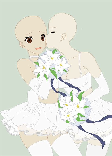 Yuri Wedding Base By Stytta On Deviantart Drawing Base Anime Poses