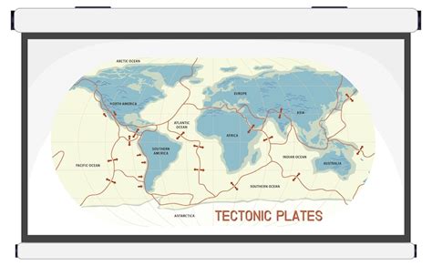 Free Vector Tectonic Plates And Landforms