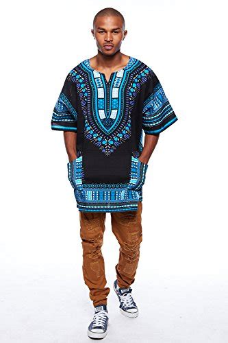 Mens Traditional African Swag Fashion Print Dashiki Top Best Made