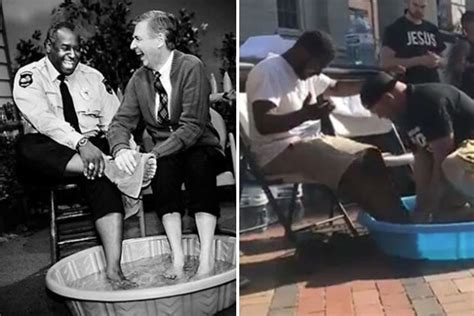 Churches Take Cue From Bible Mr Rogers In Foot Washing Ceremonies