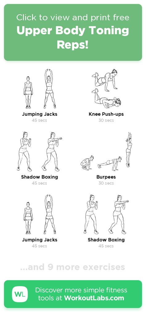 Chest arms and abs workout plan at home. Free workout: Upper Body Toning Reps! - 46-min abs, arms ...
