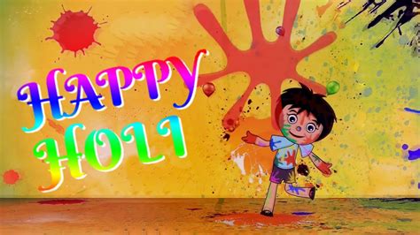 Happy Holi 2020 Holi Animated Video Holi Greeting Video Holi