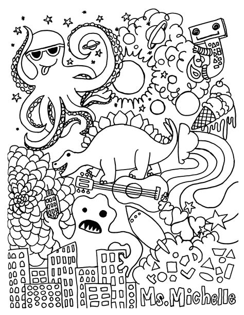 Activities Coloring Pages Sketches Printable Coloring