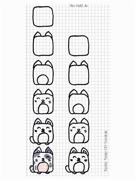 Square animals zeichnen in 2020 | Zeichnen lernen, Kinder ... Jede hier veröffentlichte zeichnung zeigt, wie man schritt für schritt die linie zeichnet, damit das uns interessierende bild.
