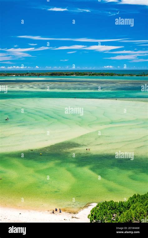 Aerial Views Over Golden Beach On The Sunshine Coast In Queensland On A