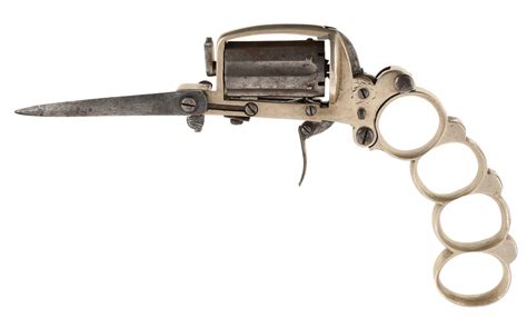 Dolne Patent Apache Double Action Pinfire Knife Revolver Rock Island
