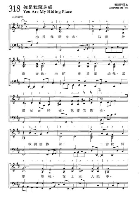 Hymn You Are My Hiding Place Sheet Music Pdf Free Score Download ★