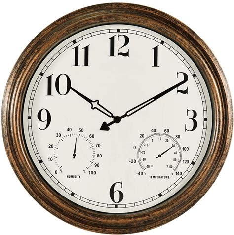 16 Inch Large Indoor Outdoor Wall Clockwaterproof Non Ticking Clock