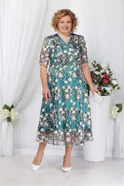Красивые платья для полных женщин белорусского бренда