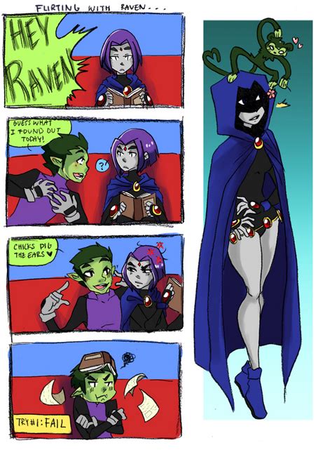 Flirting With Raven By August Wish On Deviantart