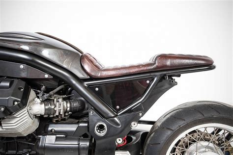The moto guzzi style fibreglass cafe racer seat is a fibreglass seat gel coated in either white or black. Custom Moto Guzzi Griso Cafe Racer - Gessato