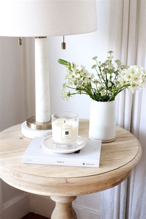 Side Table Styling, Side Table Decor, Wooden Side Table, Table