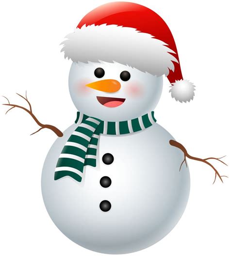 Adorable Snowman Clipart With Transparent Background