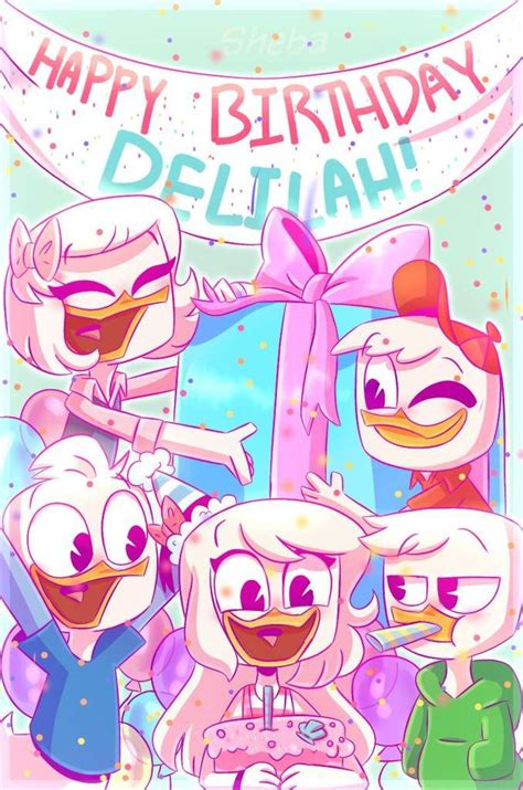 🌊🎉happy Birthday Delilah 🎉🌊 Duck Tales Amino In 2021 Duck Tales