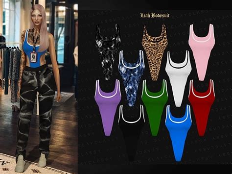 Slayclassy 108 Leah Bodysuit Sims 4 Sims 4 Mods Clothes Sims