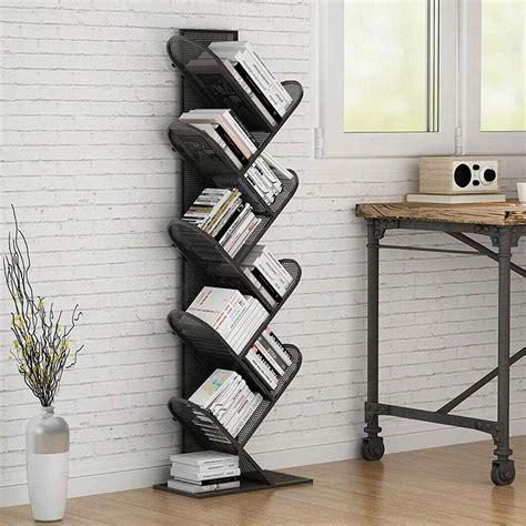 Buy Wisfor Metal Tree Bookshelf 9 Tier Floor Standing Book Shelf Tree