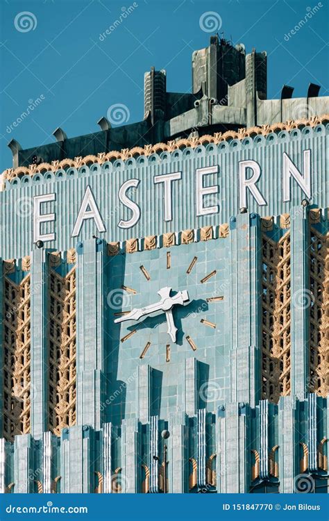 Art Deco Architectural Details Of The Eastern Columbia Building In