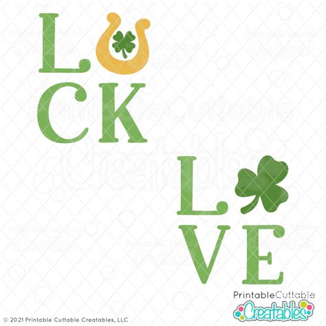 Luck And Love Shamrock Free Svg File For Cricut And Silhouette Free Svg