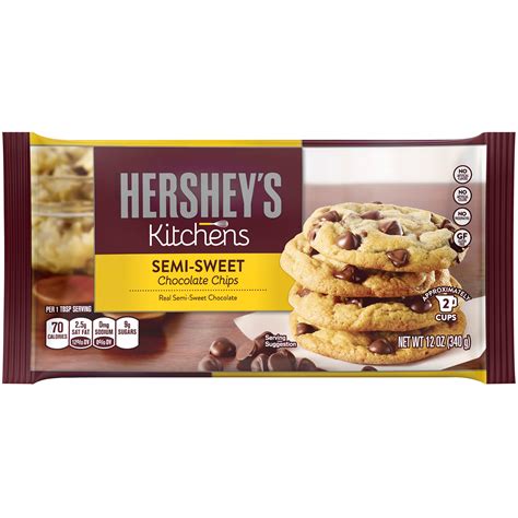Hersheys Semi Sweet Chocolate Baking Chips 12 Oz