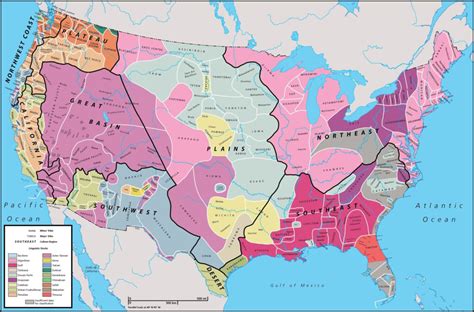 Native American Tribe Map Usa Printable Map Of Usa