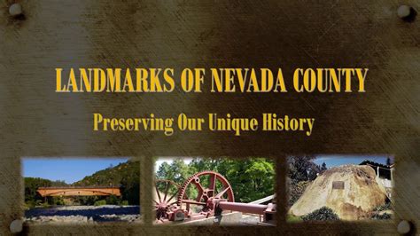 Landmarks Of Nevada County Youtube