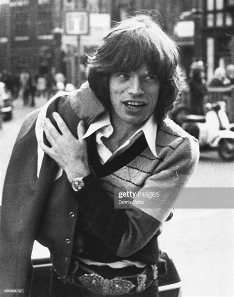 The Rolling Stones Lead Singer Mick Jagger Pictured Arriving At