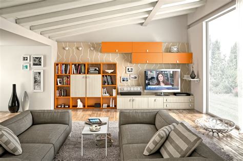 Browse living room decorating ideas and furniture layouts. Modern Living Room Wall Units With Storage Inspiration