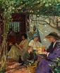 The Terrace outside the Priest's House by Clare Atwood - Art Renewal Center