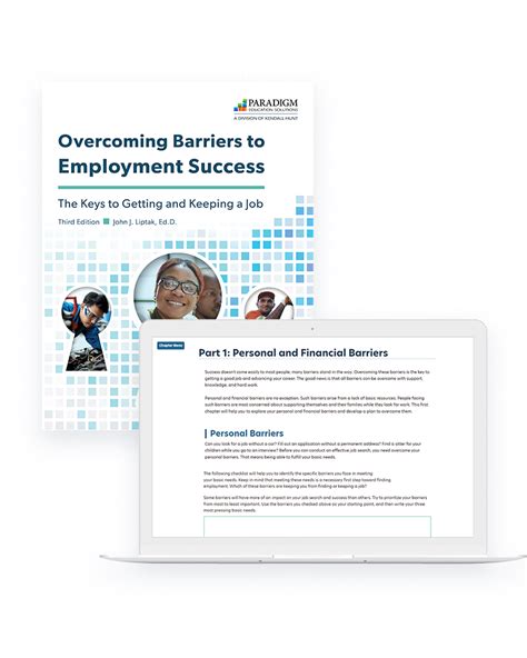 Overcoming Barriers To Employment Success The Keys To Getting And