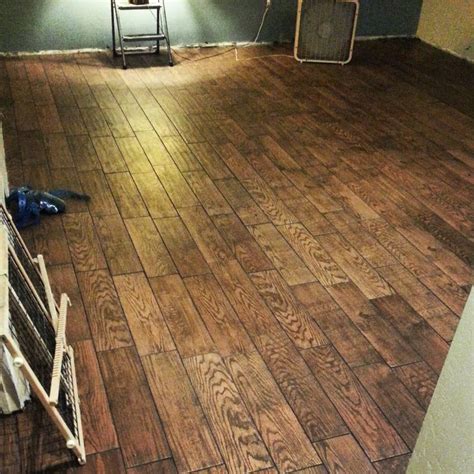 After Grouting Wood Plank Tile Wood Planks Hardwood