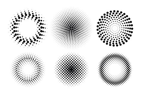 Circle Halftone Free Vector Art 8727 Free Downloads