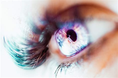 Colorful Macro Image Of Human Eye Free Stock Photo Picjumbo