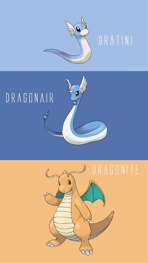 Dratinidragonair E Dragonite Pokemon Lapras Pokemon Teams Cute