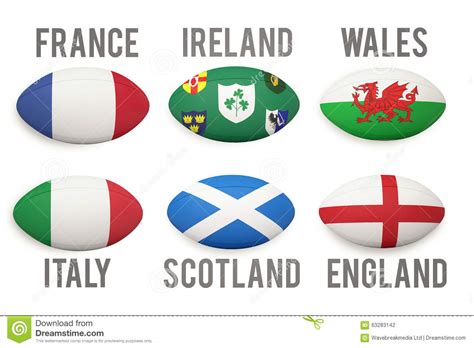 Live coverage as ireland win the six nations after an astonishing day ends with england coming within inches of securing the title. RBS 6 Nations Rugby Icons Cartoon Vector | CartoonDealer ...