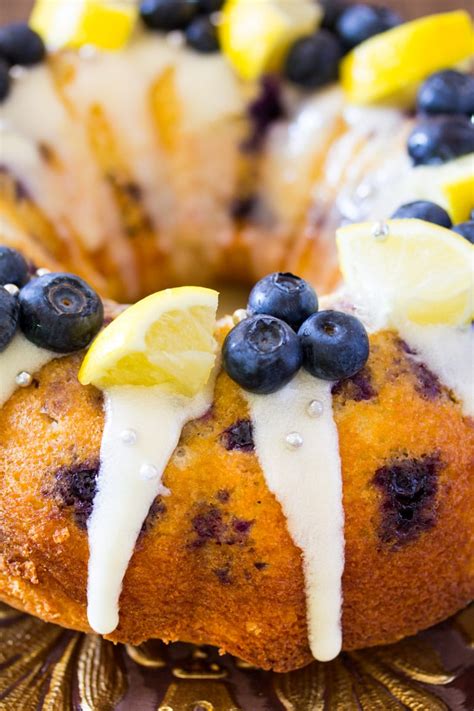 Thanks to some help from a lemon cake mix, this delicious bundt cake is quick and simple to make. Lemon Blueberry Bundt Cake