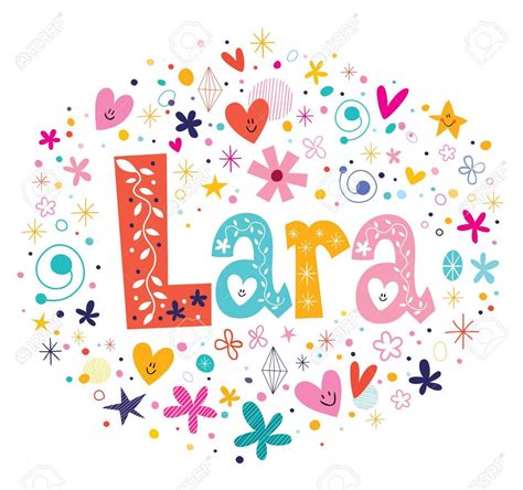We're sure you'll end up with a baby name that you'll love. Lara female name design decorative lettering type in 2020 ...