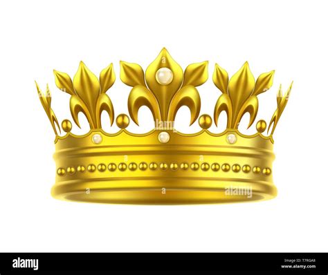 Realistic Or 3d Golden Crown For King Or Queen Stock Vector Image And Art Alamy